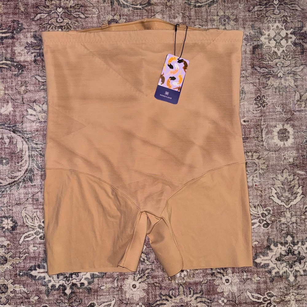 Honeylove SuperPower Short Shapewear Sand Beige High Waisted SPST00014 3X NEW